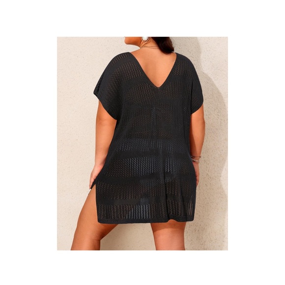 Black Women's Swim Cover-Up crochet cover-up - Picture 4 of 4